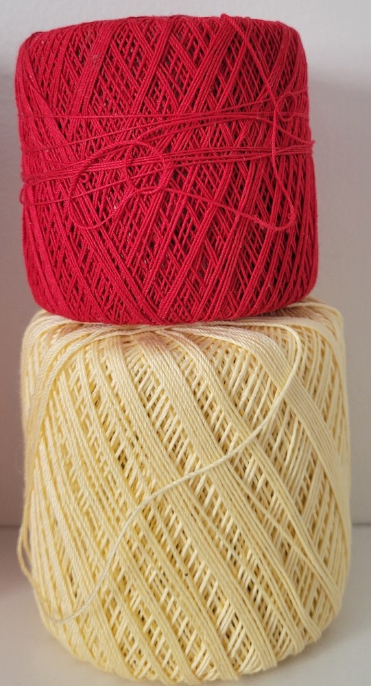 6 Partial Spools Crochet Thread