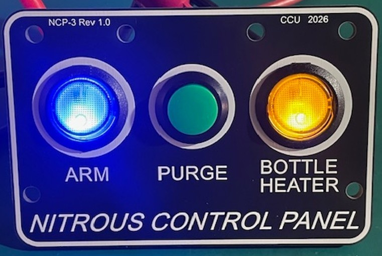 Nitrous NOS Universal 3 Button Switch Panel Kit - "Arm" "Purge" "Bottle Heater"
