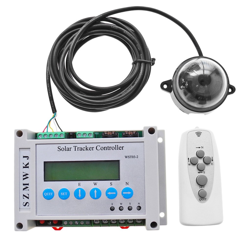 Automatic Solar Tracking Dual Axis Solar Tracker Controller W/ IR Remote Control