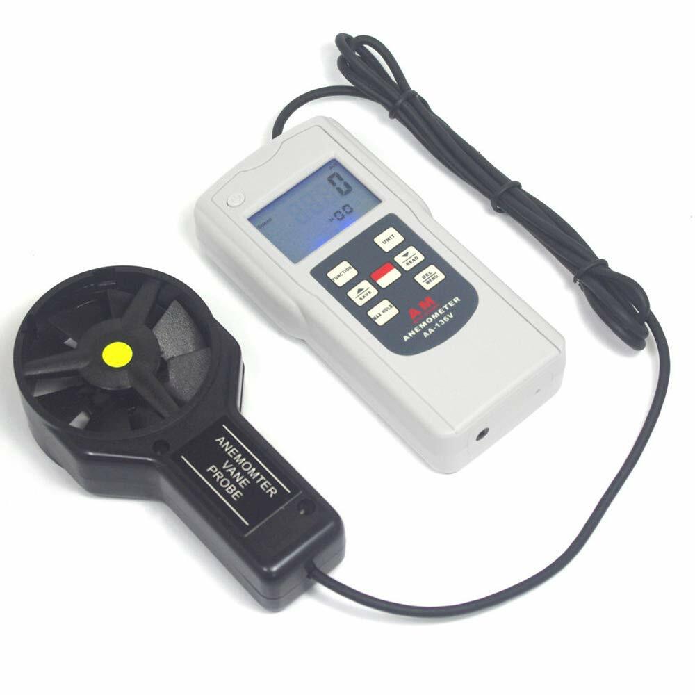 Anemometer Wind Speed Meter Digital Air Flow Meter Data Hold Function