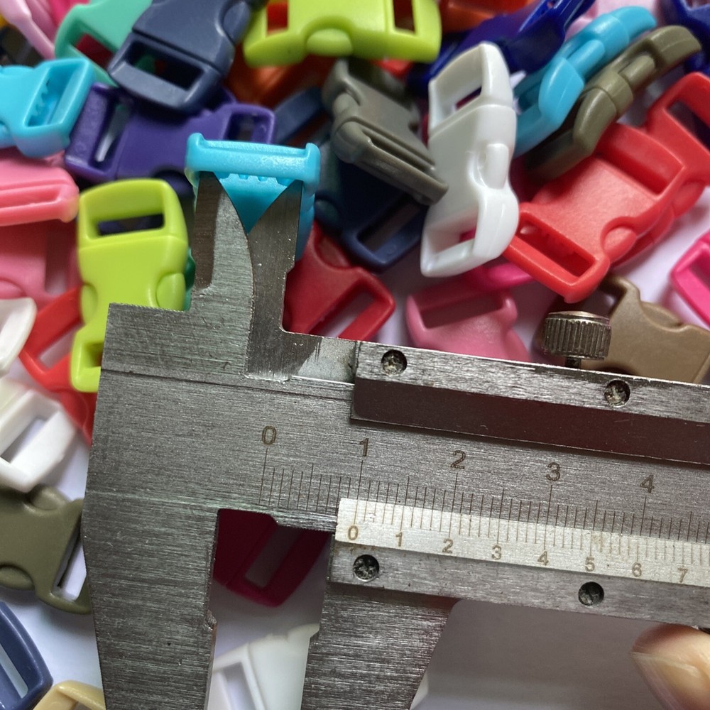 10mm Random Mixed 50pcs Side Release Plastic Buckles Clips Webbing Diy Pet