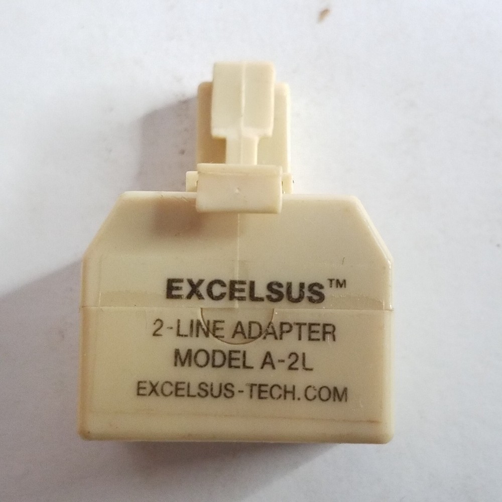 Excelsus 2-Line Adapter Model A-2L Phone Adapter Splitter