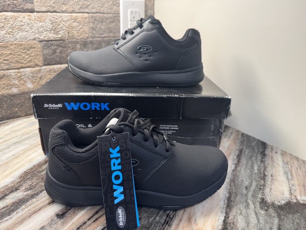 Dr. Scholl’s Intrepid Work Shoe Black Men’s Size 7