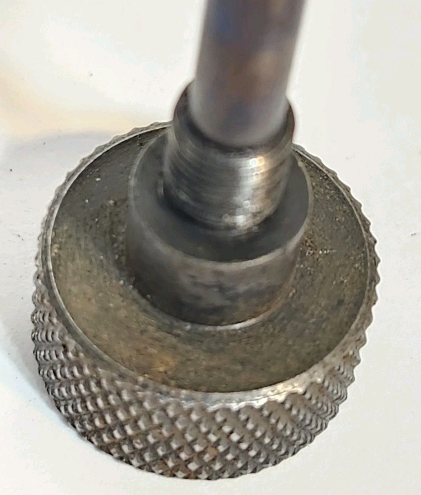 VTG PULLER Double Round Top Threaded 3/8"Dia Split Cylinder Base No Brand 2"Long
