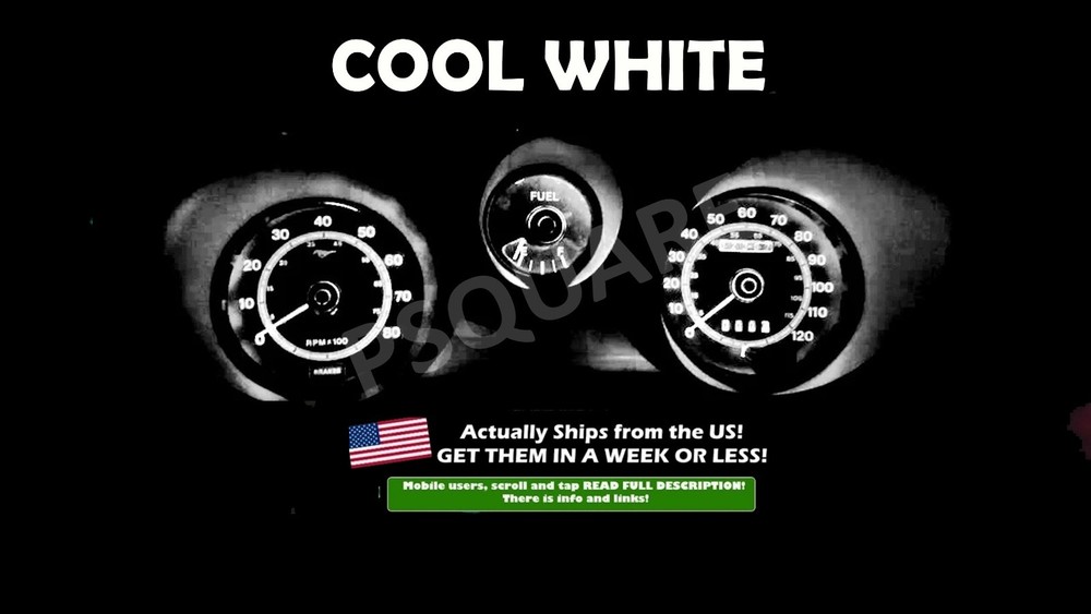 Dash Gauge Cluster LED Dashboard Bulbs Blue For 71 73 Ford Mustang