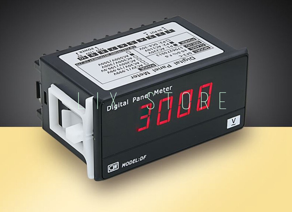 DF3-D Digital DC Voltmeter Amperometer Digital Display Current Voltmeter Head ./