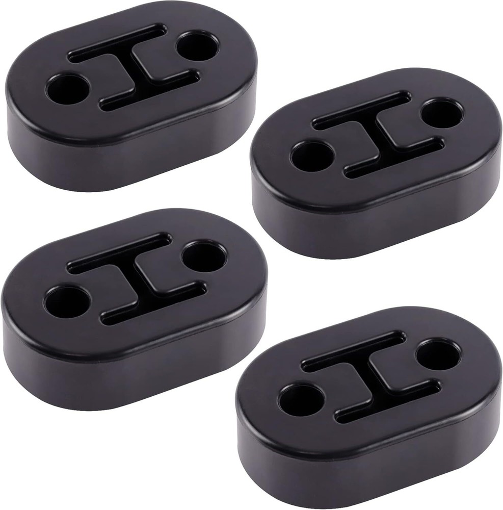 4Pcs Rubber Exhaust Hanger Tailpipe Mount Bracket Heavy Duty Bushing Insulator