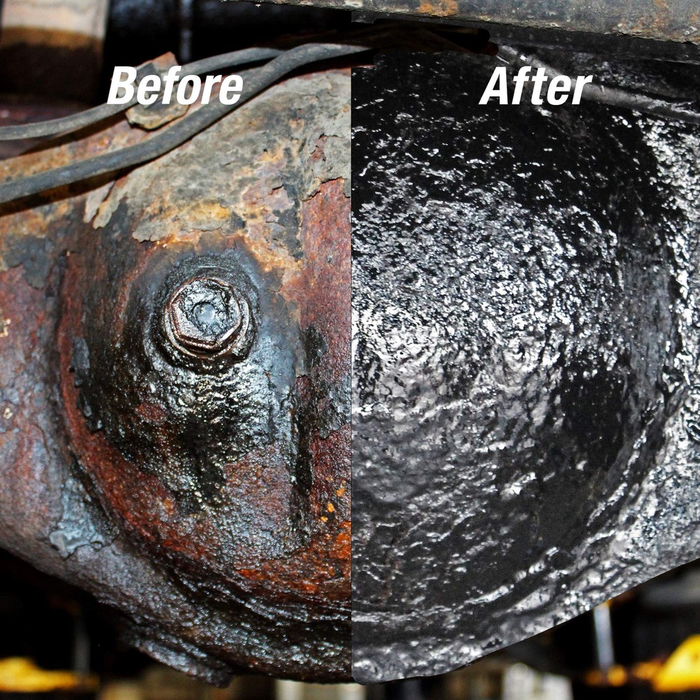 AGS RUST SOLUTIONS Rust Spray Paint 14oz Durable Matte Black Finish Safe for