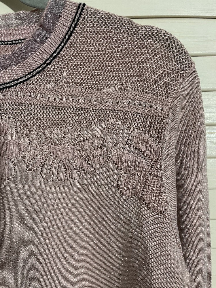 Women Light pink cream Sweater-A05