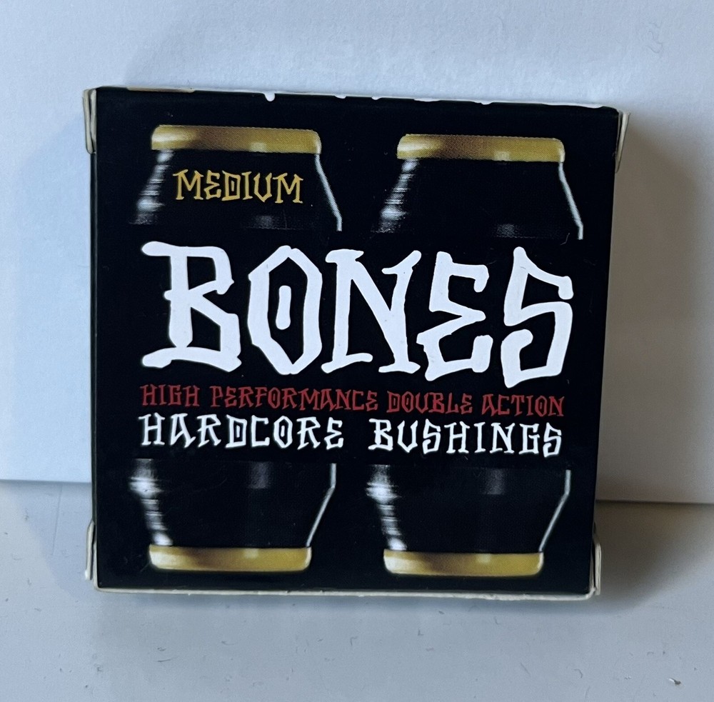 Bones Hardcore Skateboard Black Bushings Medium 91a - New / Unopened