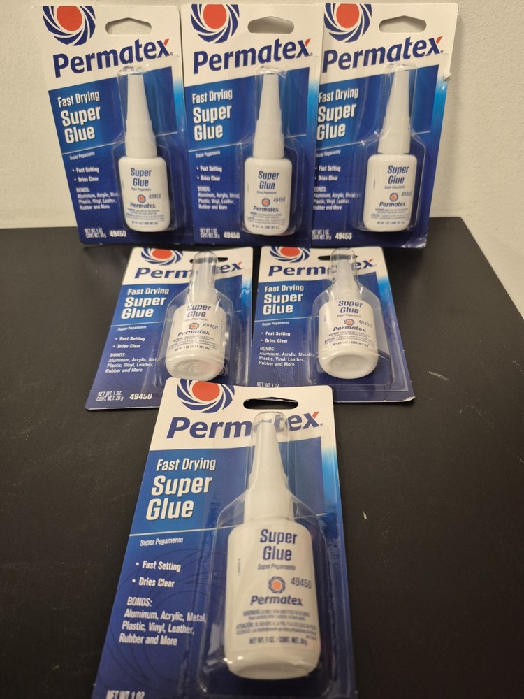 Permatex Super Glue 49450 Clear Fast Drying Adhesive