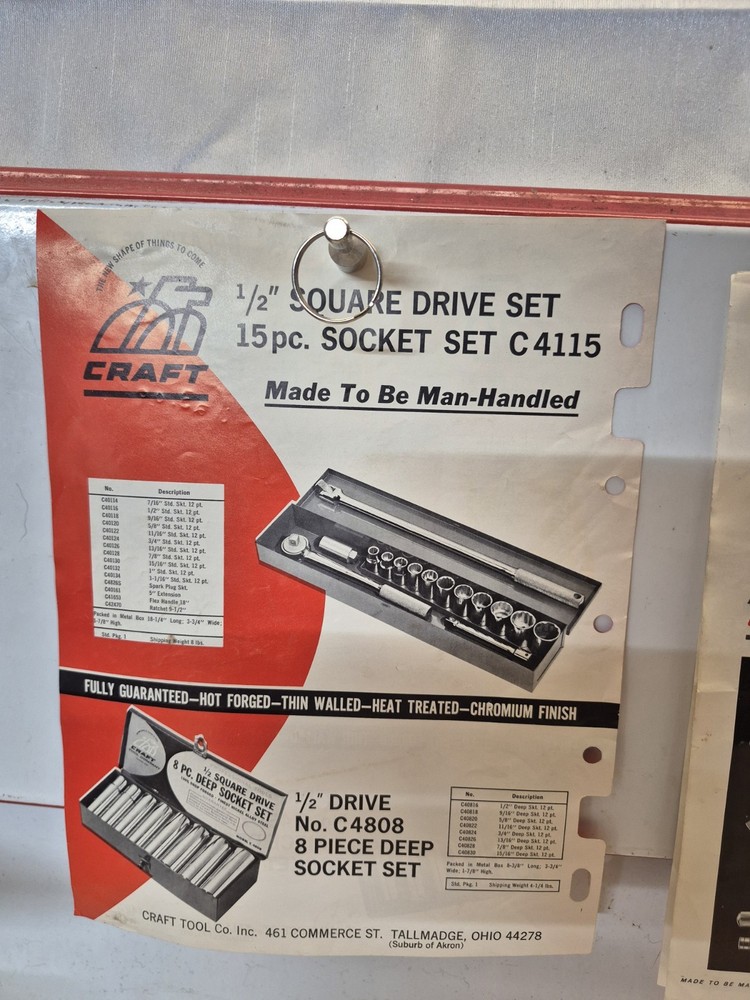 Craft Tool Company Catalog Inserts