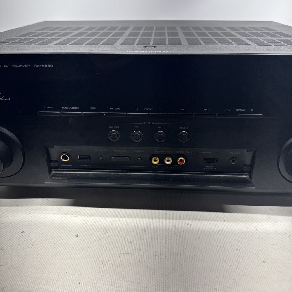Yamaha 7.1 RX-A830 Receiver ( No Audio )