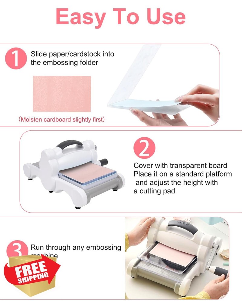 UCEC 3D Embossing Folder Small Flower Card Making Scrapbooking