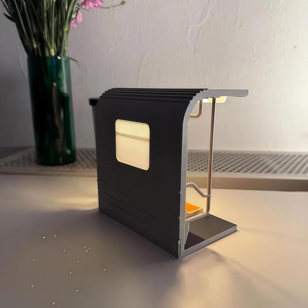 Subway Train LED Light Retro LED Statue Nightlight with 3 Replaceable