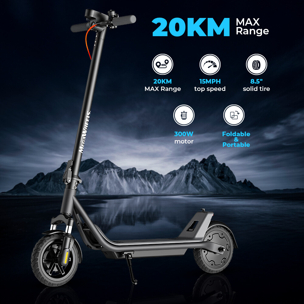 ELECTRIC SCOOTER ADULTS FOLDABLE E SCOOTER WITH APP & DOUBLE SHOCK ABSORPTION