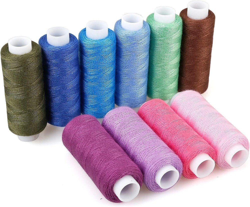 30 Spools Sewing Threads Kits Colors Polyester 250 Yards Per for Hand Sewing