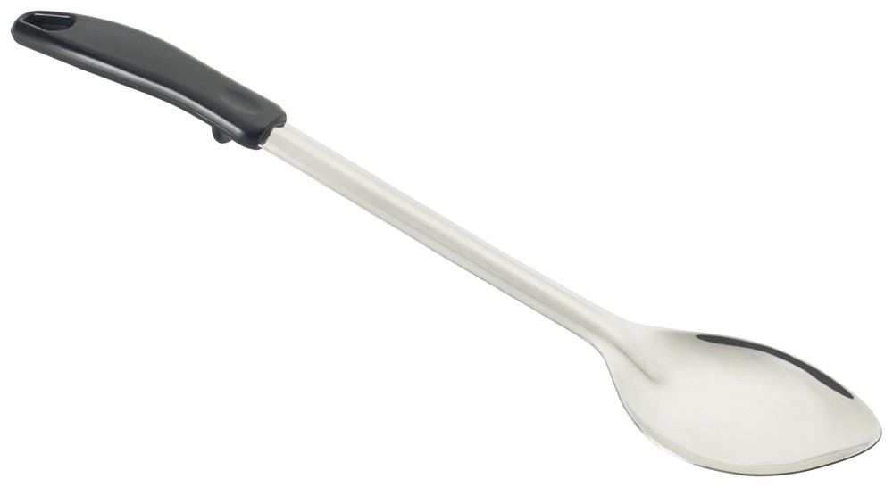 15" Solid Basting Spoon, Stop Hook Plastic Hdl, S/S (12 Each)