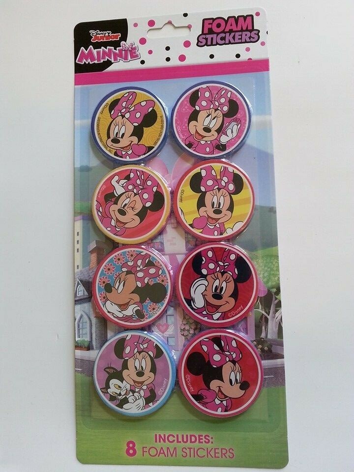 DISNEY JUNIOR MINNIE 8 FOAM STICKERS