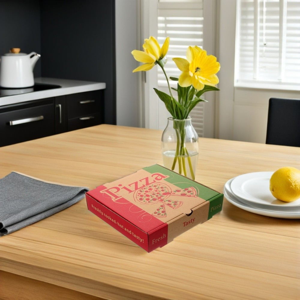 5 Pcs Pizza Packaging Box Cookie Storage Containers Bakery Boxes