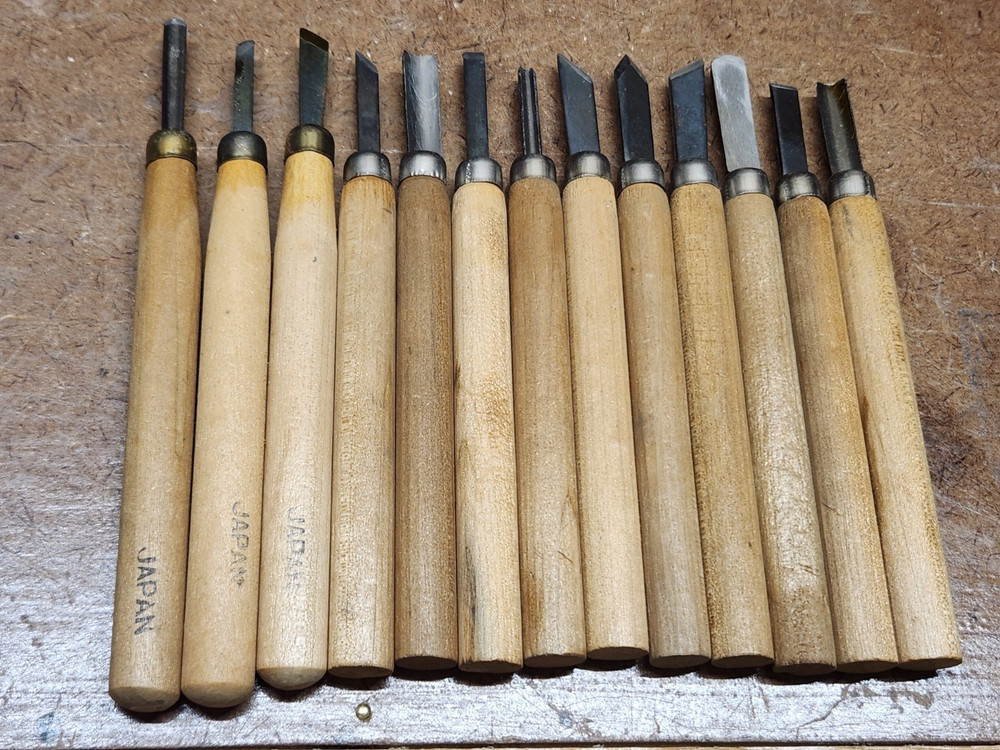 13 Piece Wood Carving Tools Chisels Nice Condition