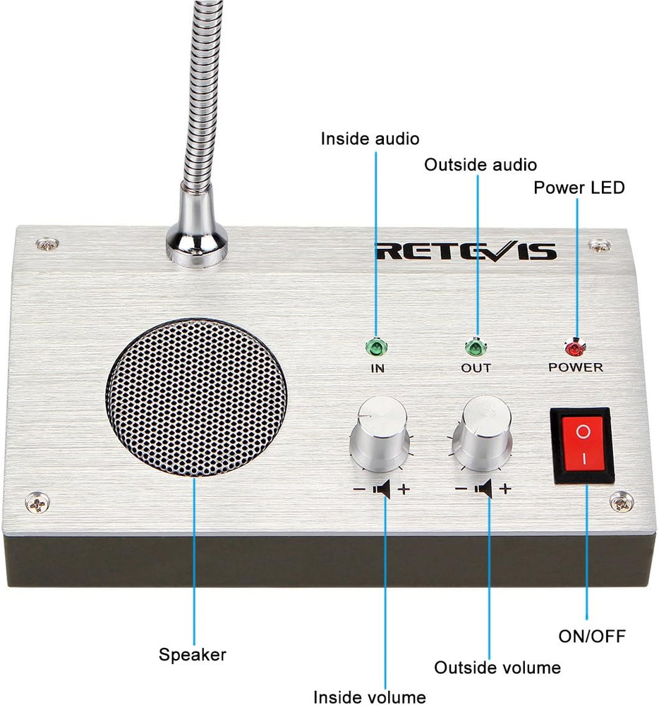 RT-9908 Window Speaker System,Intercom System,Two Way Voice Transmission,High Po