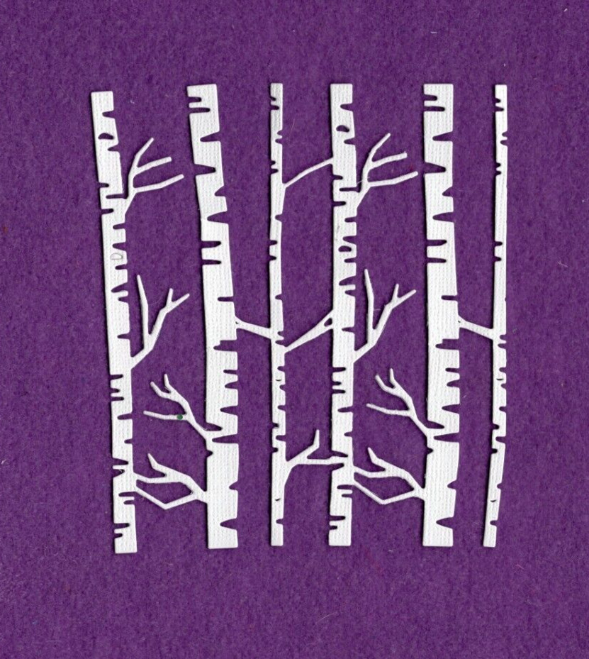 TREE TRUNKS die cuts scrapbook cards