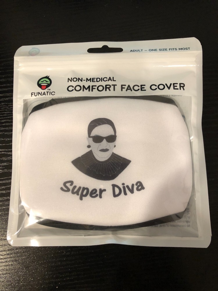 Ruth Bader Ginsburg Super Diva Face Cover