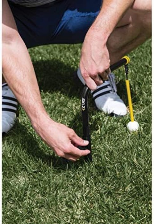 Pure Path Golf Swing Trainer - Instant Feedback & Correction in Yellow, Large