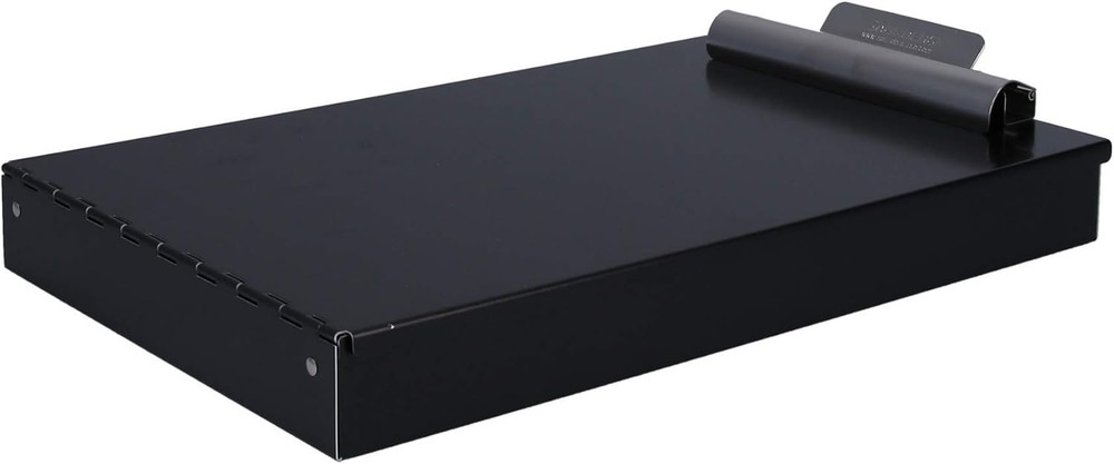 Saunders Metal Clipboard with Storage, Black Dual Layer Nursing Clipboard Folio,