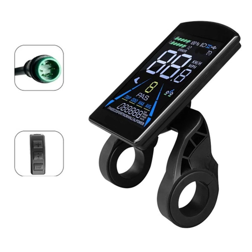 Ebike Control Panel E-Bike Dashboard Backlight Brightness Control Biking