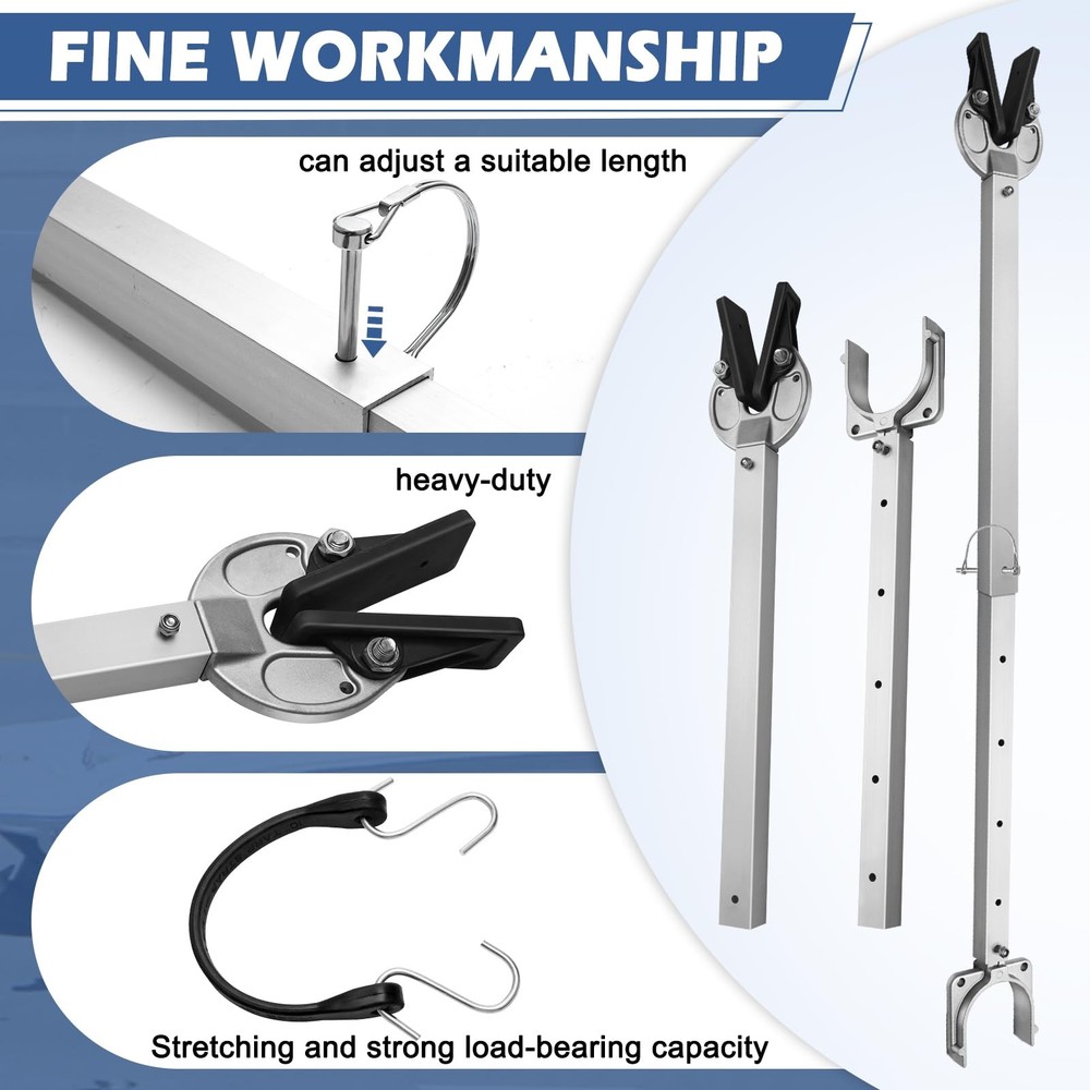 Windspeed Adjustable Transom Saver, Heavy-Duty Savers for silver