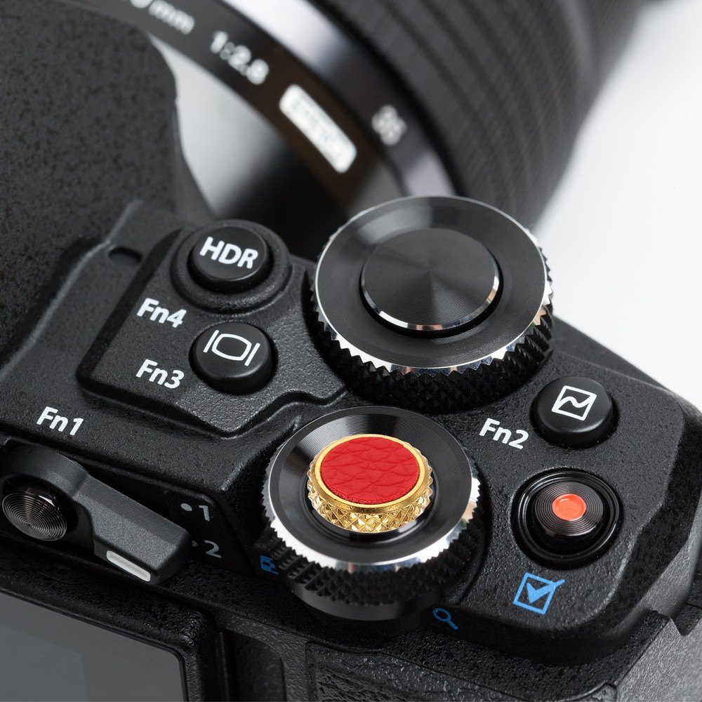 2Pcs Shutter Button (Light Brown) Camera Soft Release Button Threaded, for Fuji