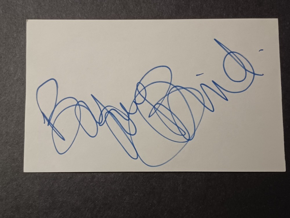 Bryony Brind (d. 2015) Signed Index Card - Ballet