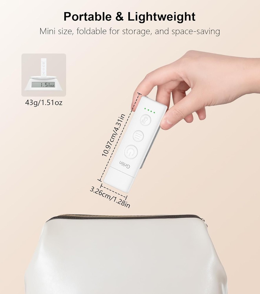 Compact USB-C Rechargeable Book Light with 5 Adjustable Brightness Settings