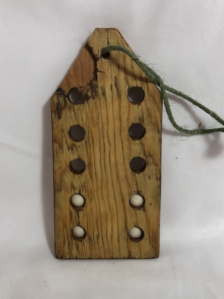 HANDMADE MUZZLELOADER ROUND BALL LOADING BLOCK ~ .45 CAL, 10 ROUNDS