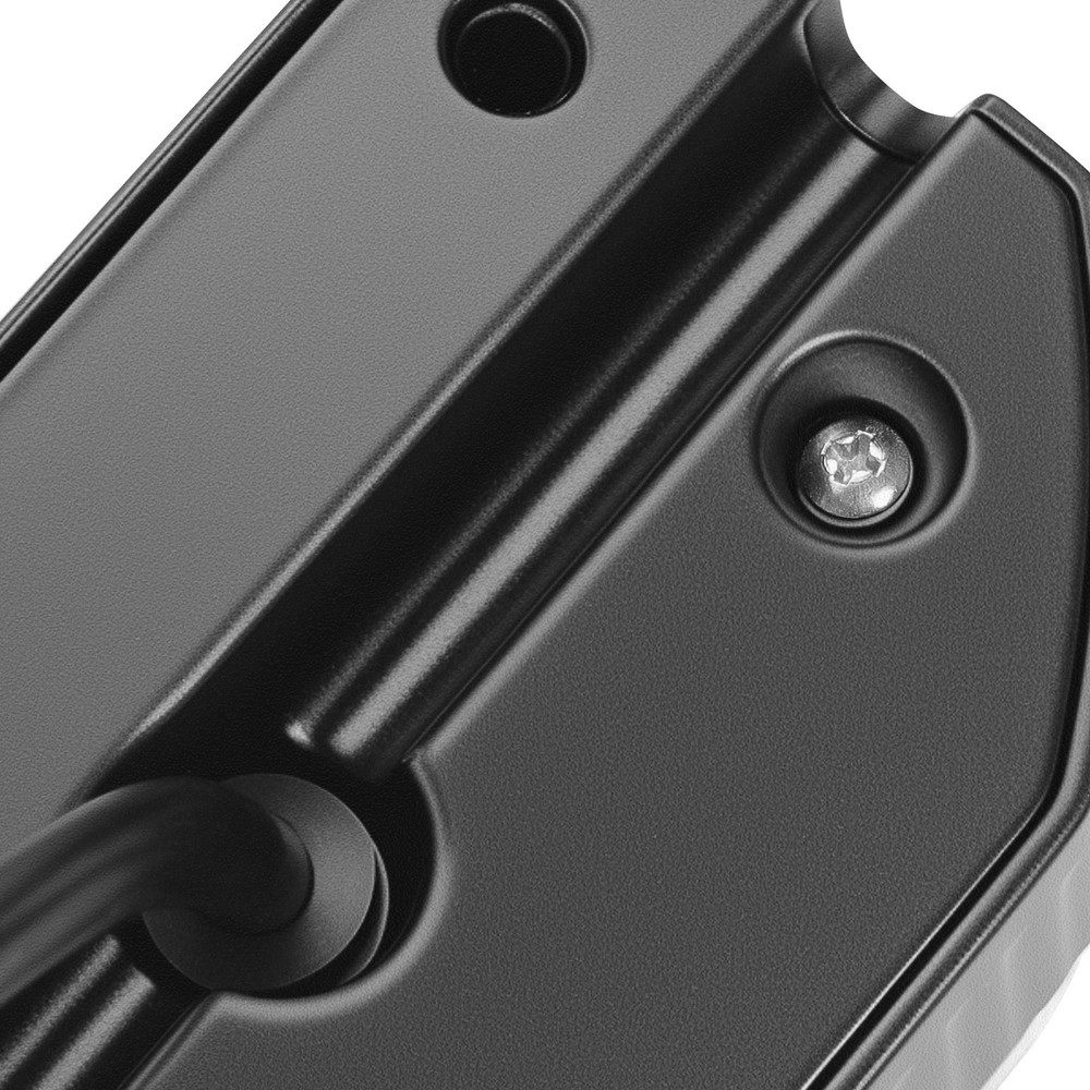 Black LED RV Exterior Porch Utility Light 12V Camper Lamp 6000K For Trailer Boat