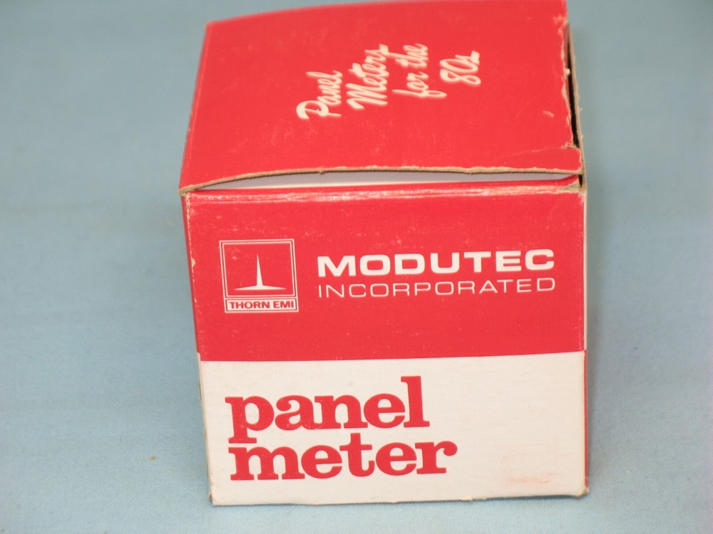 MODUTEC ~ MODEL # 00811117F ~ ANALOG PANEL METER ~ NOS