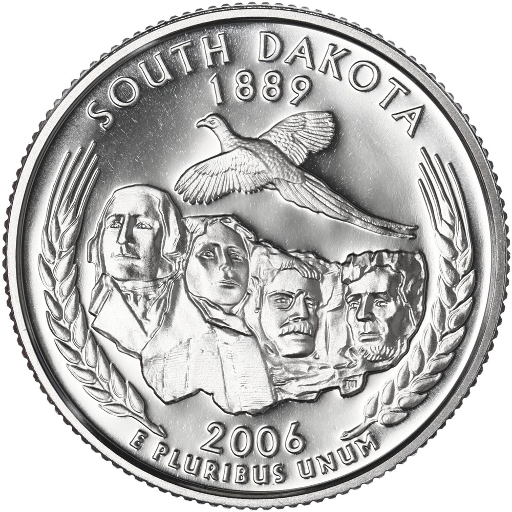 2006 S State Quarter South Dakota Gem DCam Proof CN-Clad