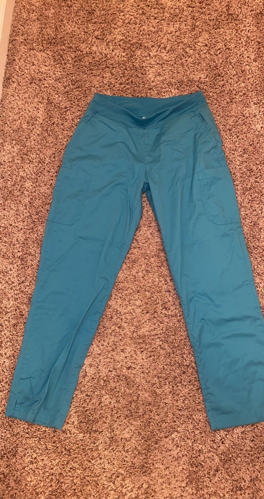 teal scrub set