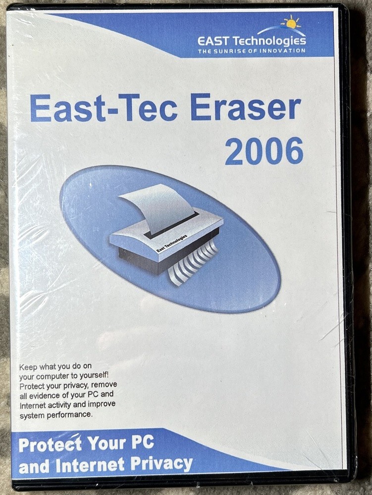 2006 East-tec Eraser, remove delete internet traces  PC Privacy Protection DISC