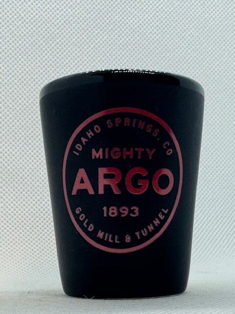 Mighty Argo Black Ceramic Shot Glass
