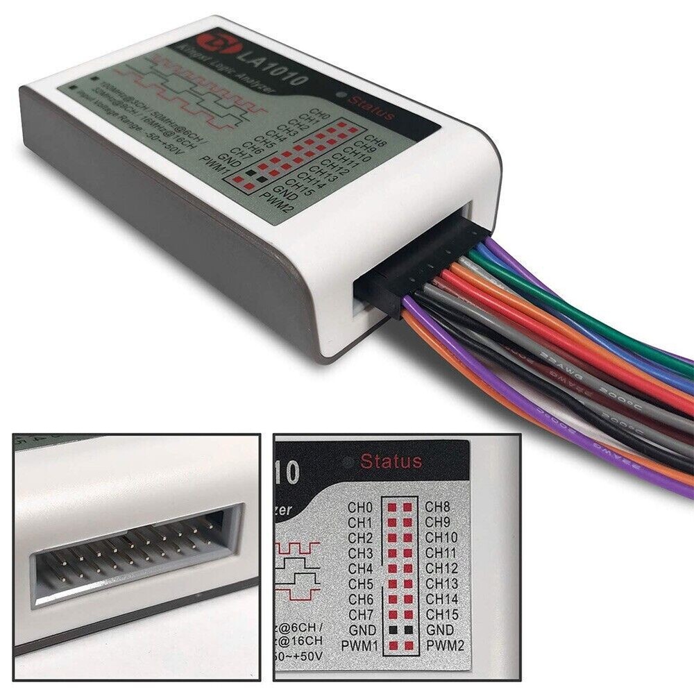 LA1010 Logic Analyzer USB2.0 16M 16CH 10G MCU ARM FPGA DSP Debugging Tools