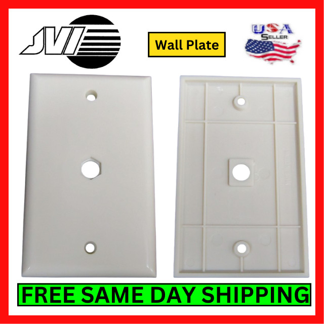 JVI 50-CWP10IV SAT CABLE PLATE - BLANK IVORY