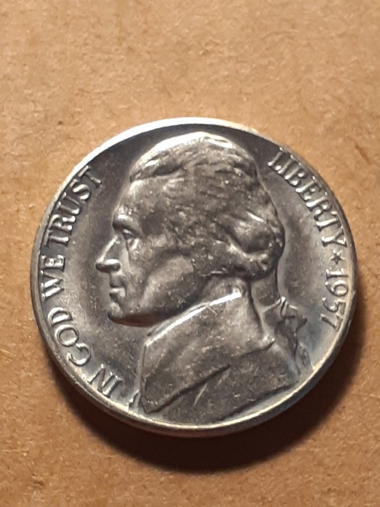 1957 D JEFFERSON NICKEL