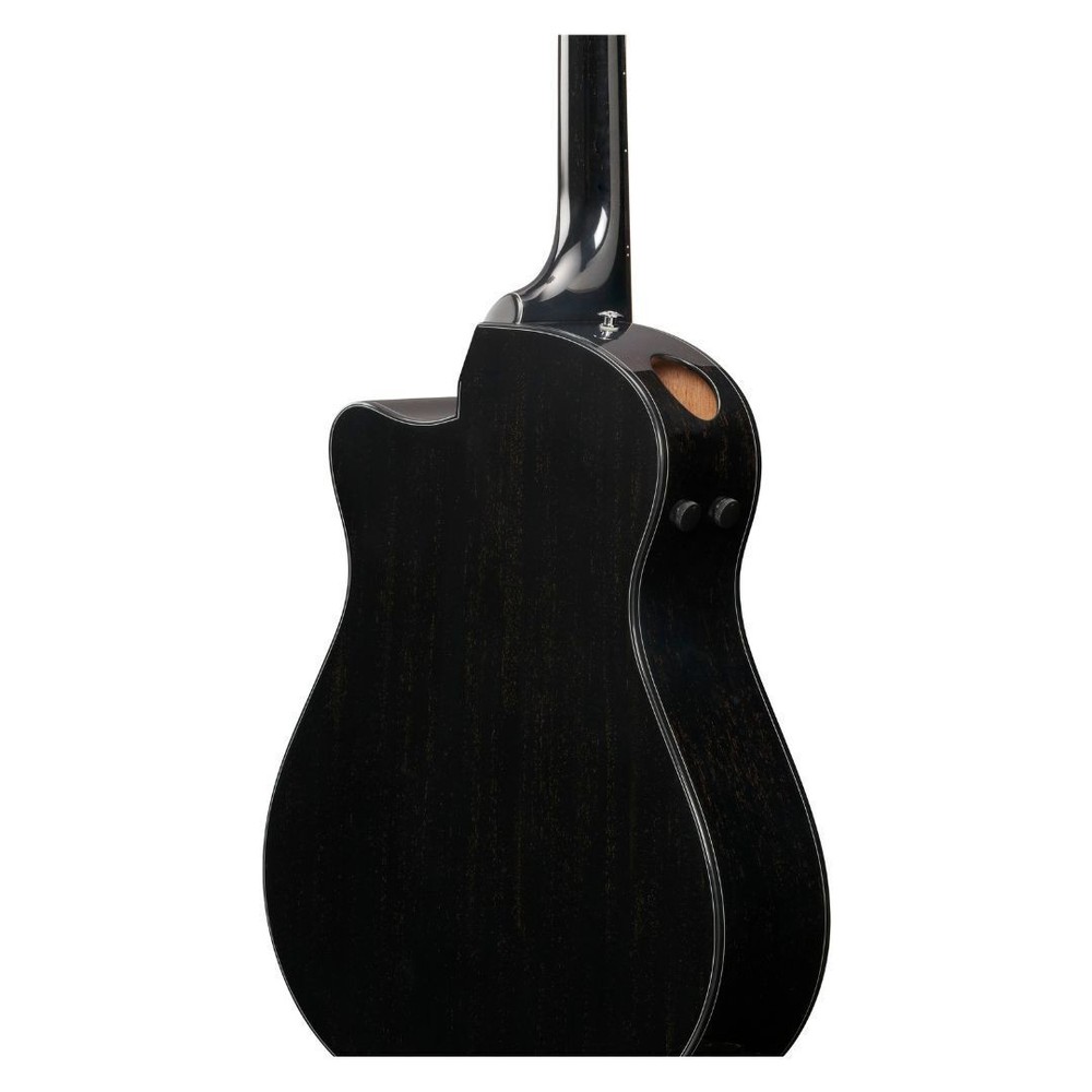 Ibanez AAM340CE 6 String Acoustic Electric Guitar (Rustic Black High Gloss)