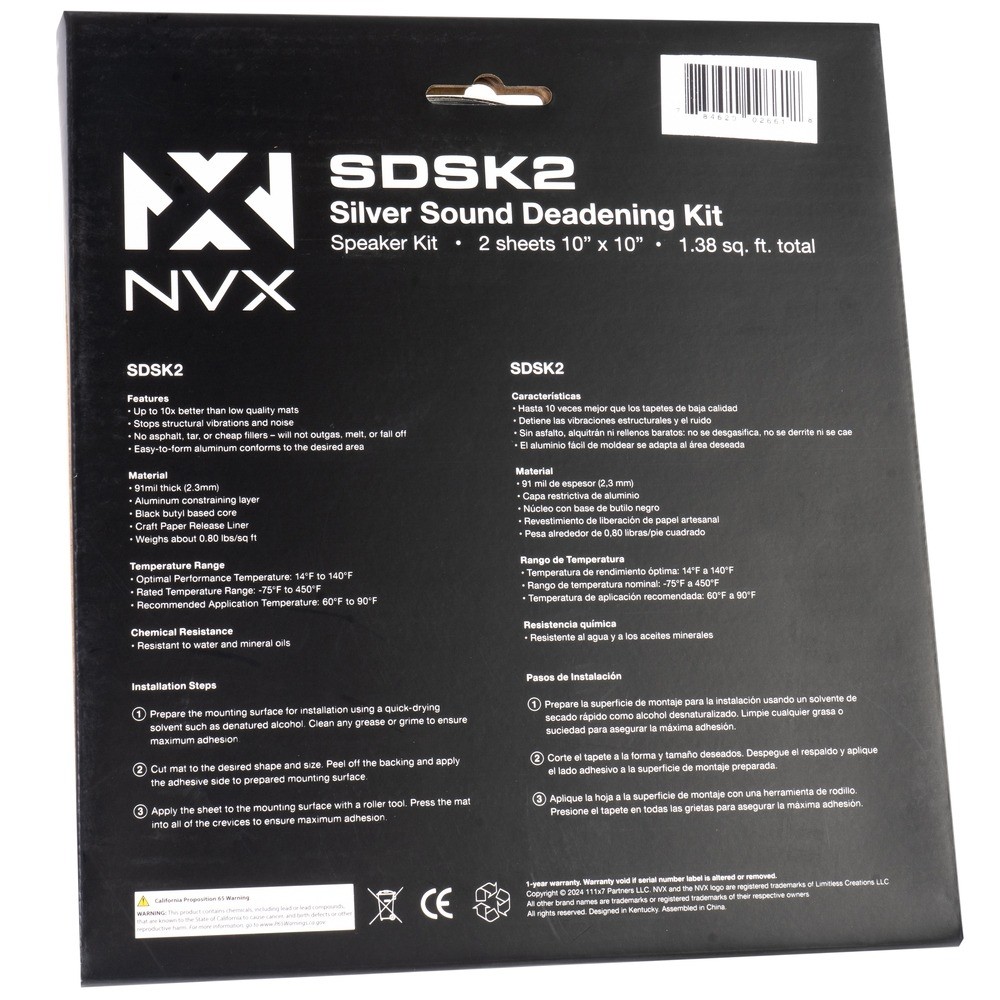 NVX XBAF65 6.5" / 6.75" Baffle Kit w/ Damping, Roller & Panel Tools