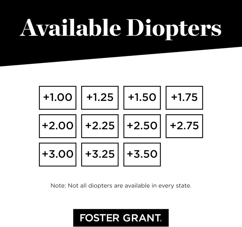 Foster Grant Men's Kramer e.Readers Reading Glasses Rectangular, Matte Black/Tra