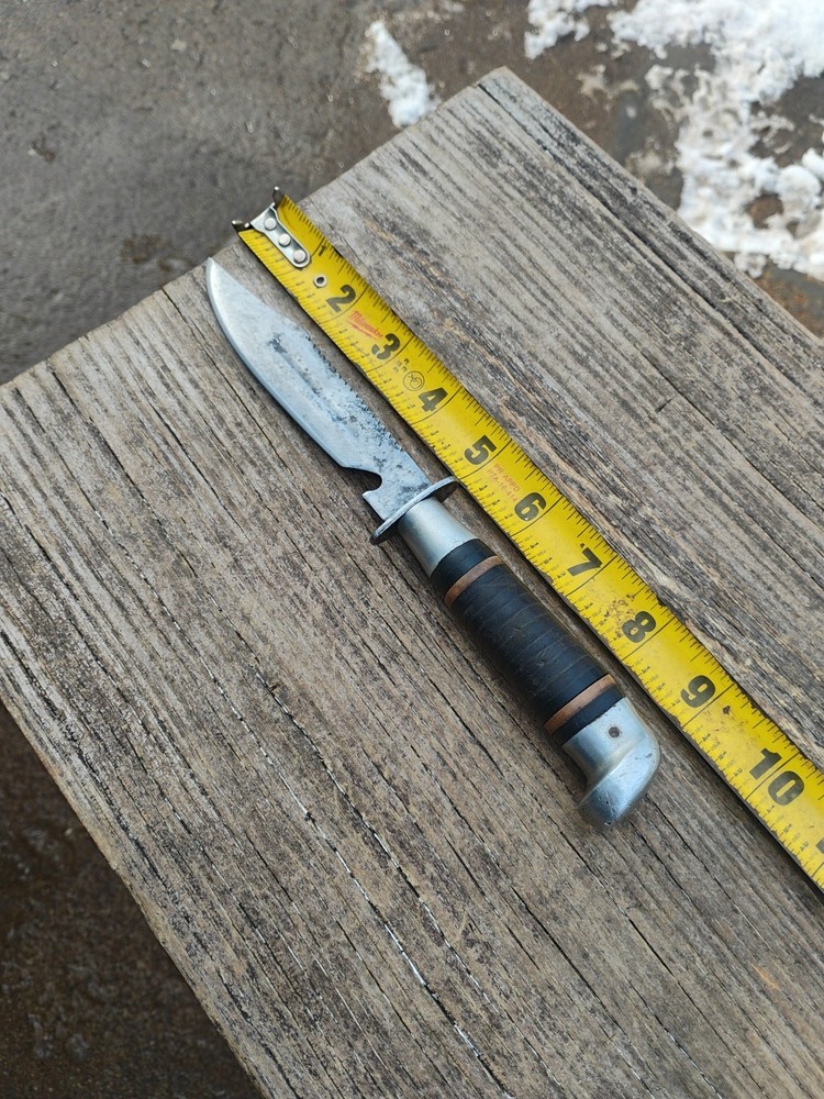 Vintage Fixed Blade Hunting Knife No Sheath