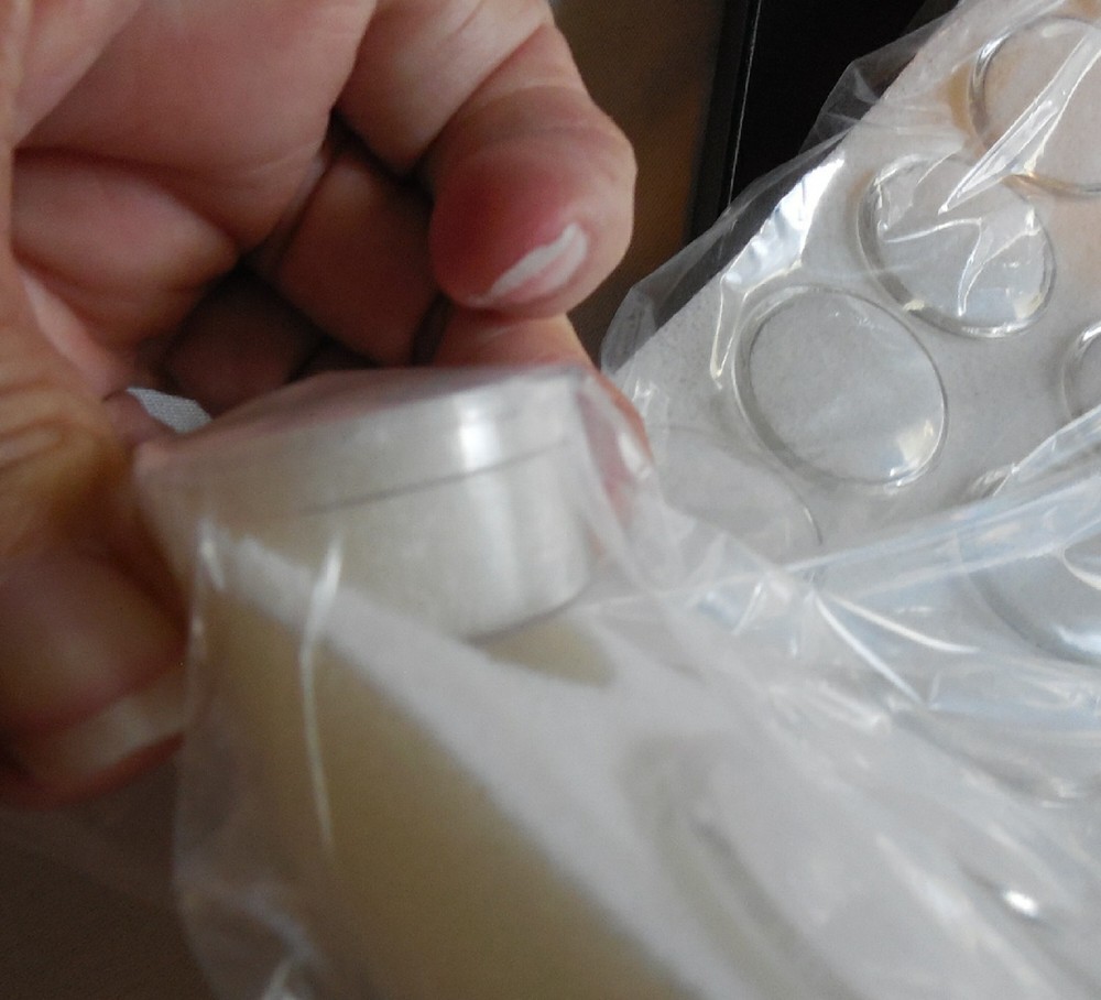 Cosmetic Jewelry Sample Display Lid 50 Clear Plastic Containers Compartment Box